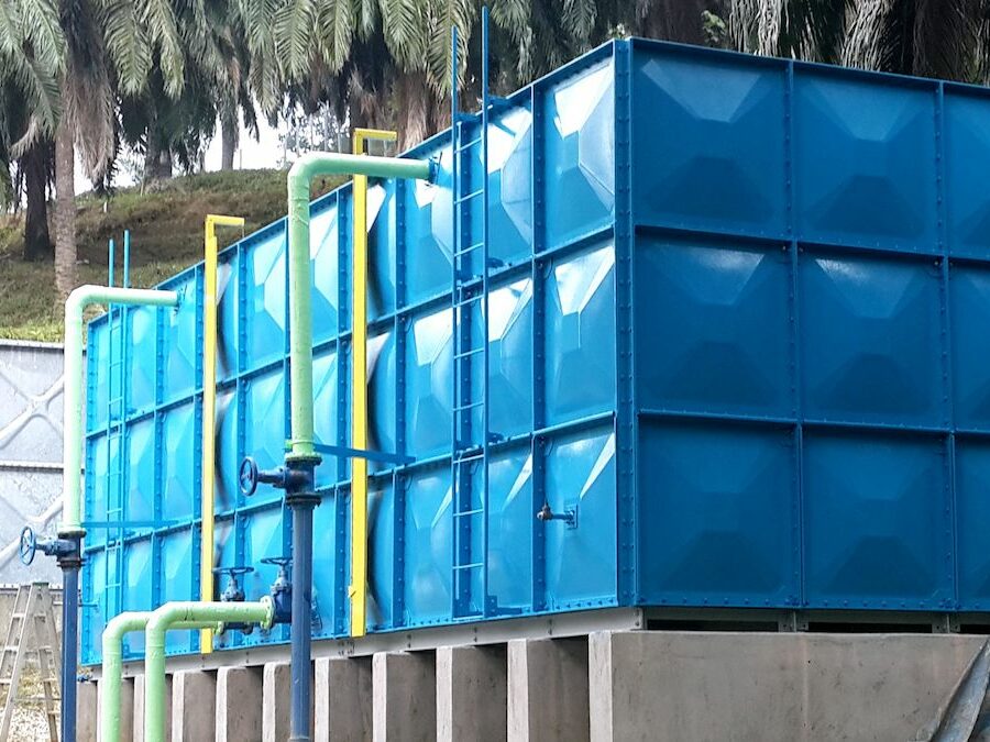 111 FRP water tank refurbishment